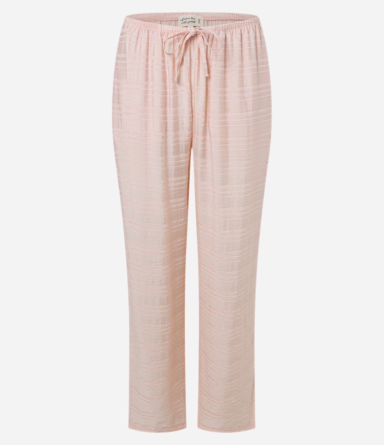 Pijama Longo com Calça Texturizada Rosa 9