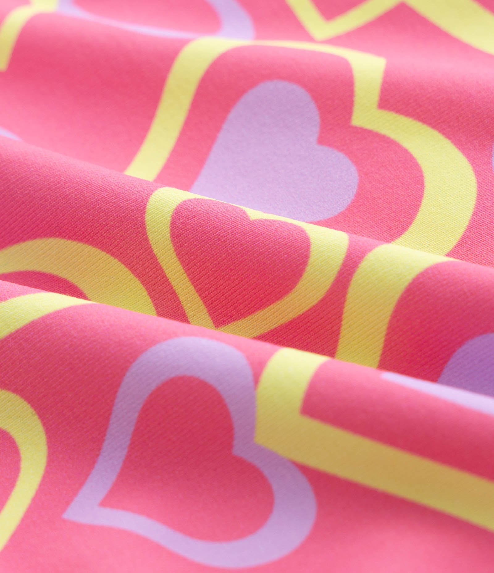 Biquíni Infantil com Estampa de Corações e Proteção UV - Tam 5 a 14 Anos Multicores 8