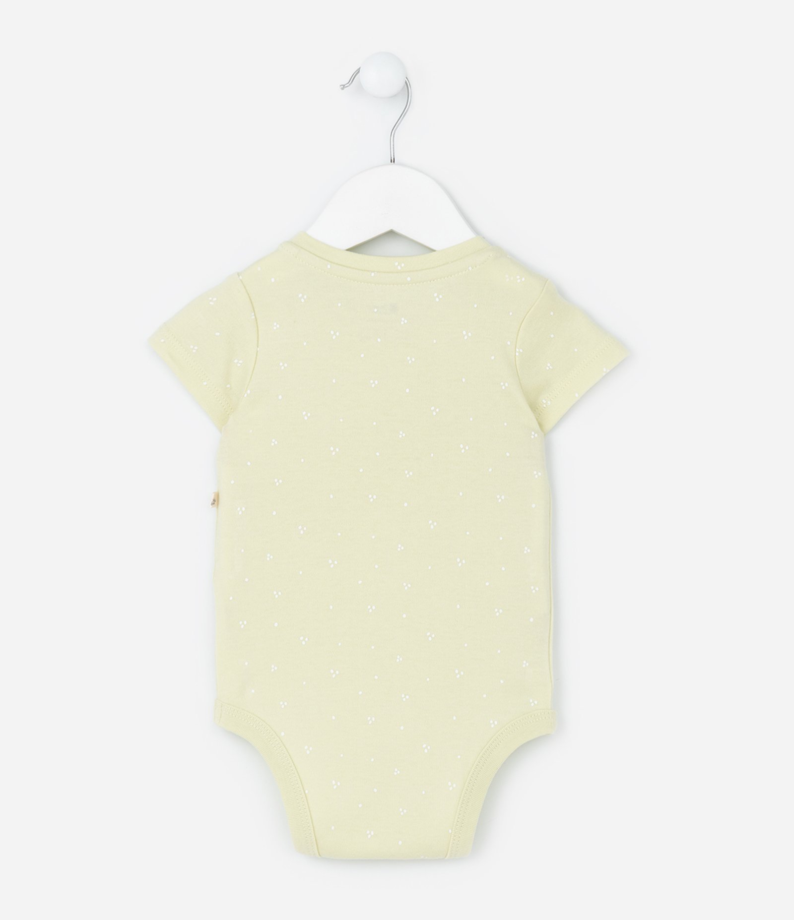 Body Infantil em Suedine com Estampa de Passarinho - Tam RN a 18 Meses Verde 3