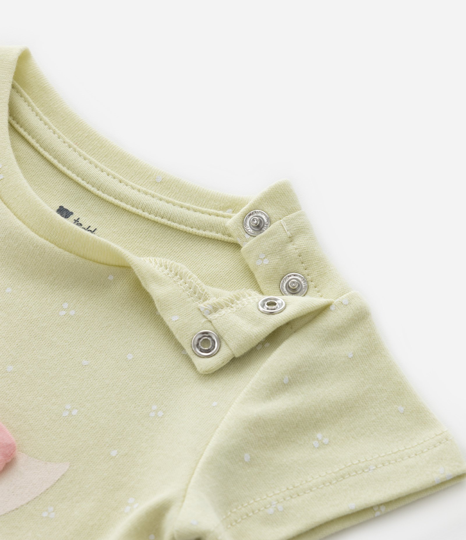 Body Infantil em Suedine com Estampa de Passarinho - Tam RN a 18 Meses Verde 6