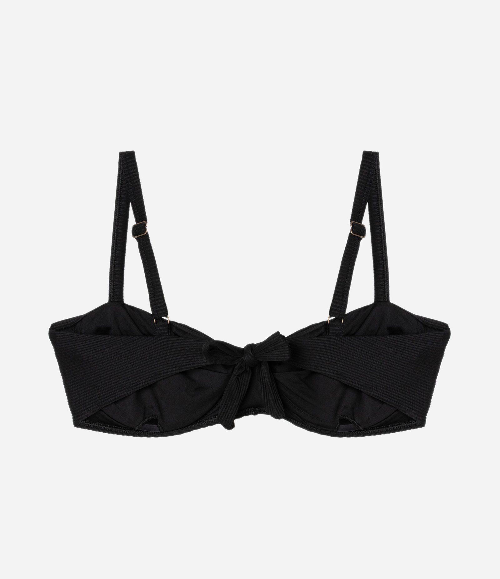 Biquíni Top Bandeau Canelado Curve e Plus Size Preto 5