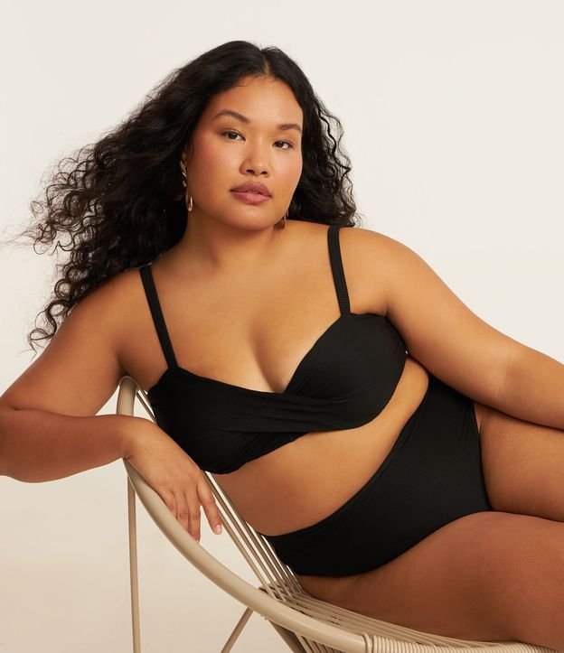 Biquíni Calcinha Hot Pants Canelada Curve e Plus Size