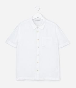 Camisa Infantil em Viscolinho com Bolso - Tam 5 a 14 Anos