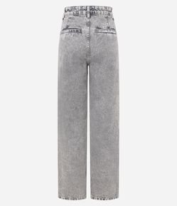 Calça Reta Comfort em Jeans com Bolso Frontal