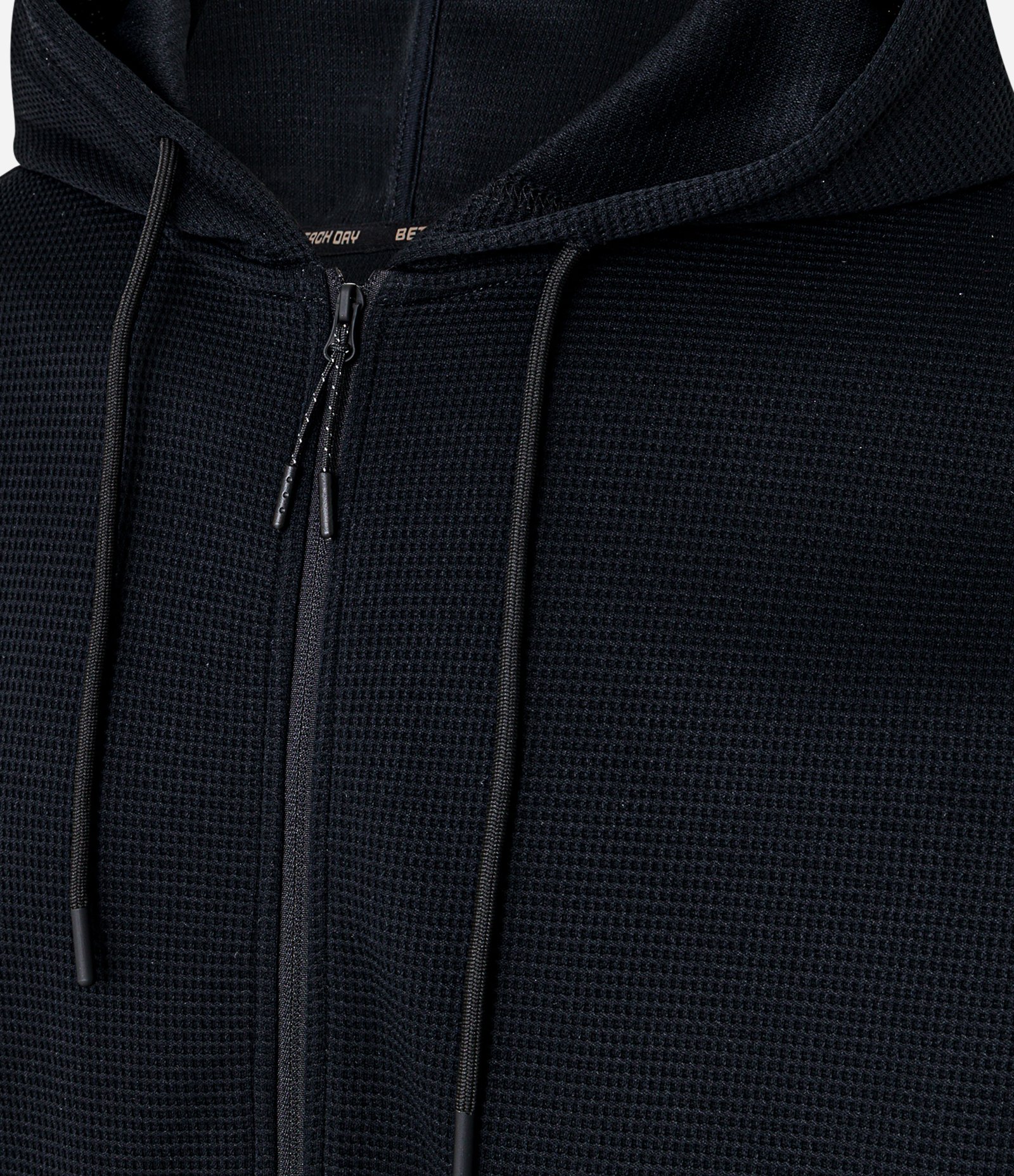 Casaco Esportivo Texturizado com Detalhe Contrastante e Bolsos Preto 5