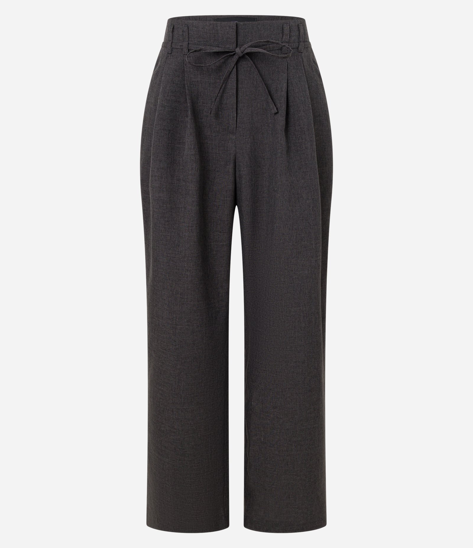 Calça Pantalona em Alfaiataria com Cinto Fino Preto 5