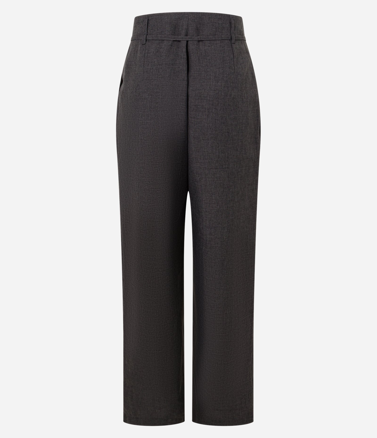 Calça Pantalona em Alfaiataria com Cinto Fino Preto 6