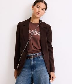 Camiseta em Algodão com Lettering Shopping As Cardio