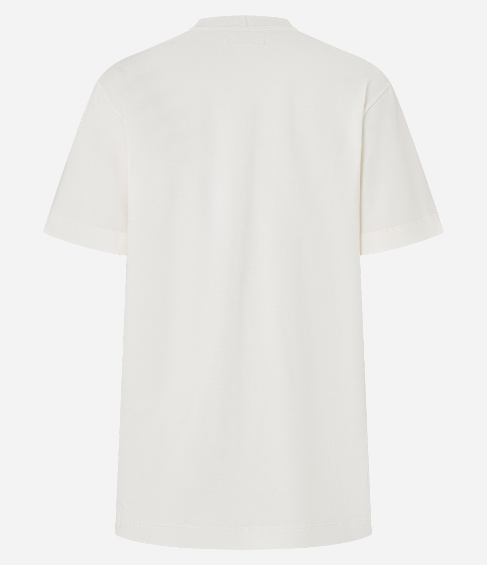 Camiseta em Algodão com Estampa Mulheres Fashion Off White 6