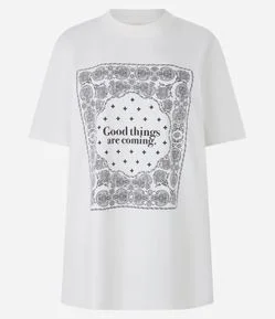 Camiseta em Algodão com Estampa Paisley Good Things