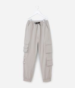 Calça Infantil em Microfibra com Bolsos e Velcro - Tam 5 a 14 Anos