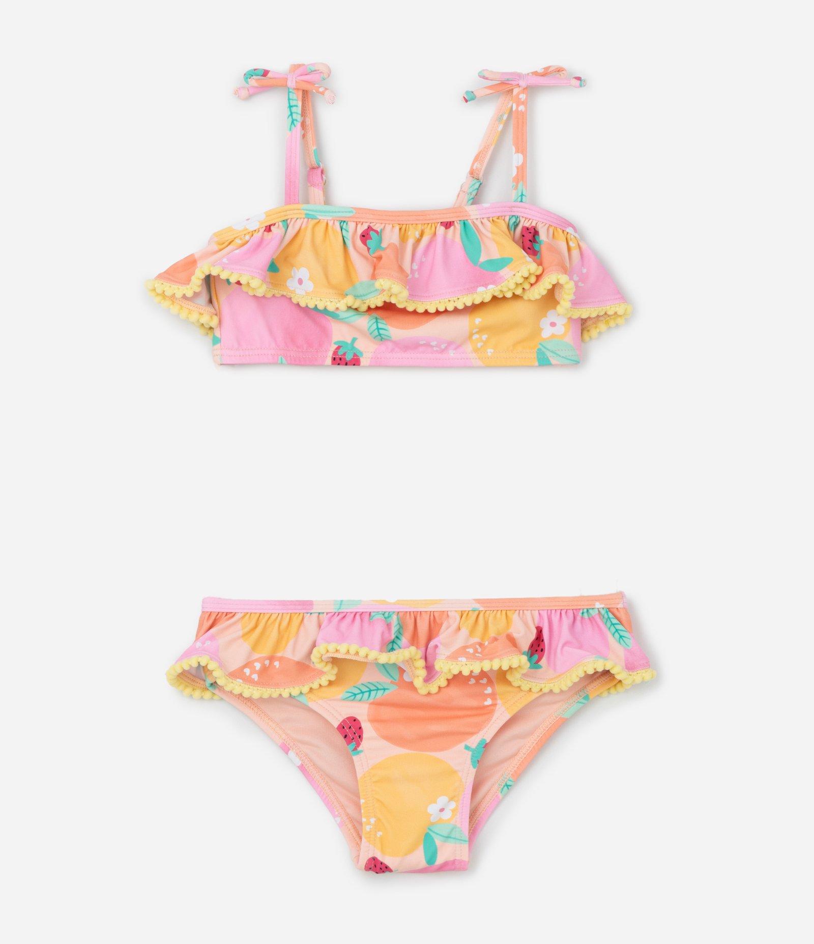 Biquini Infantil em Microfibra com Estampa de Frutinhas - Tam 2 a 4 Anos Multicores 1