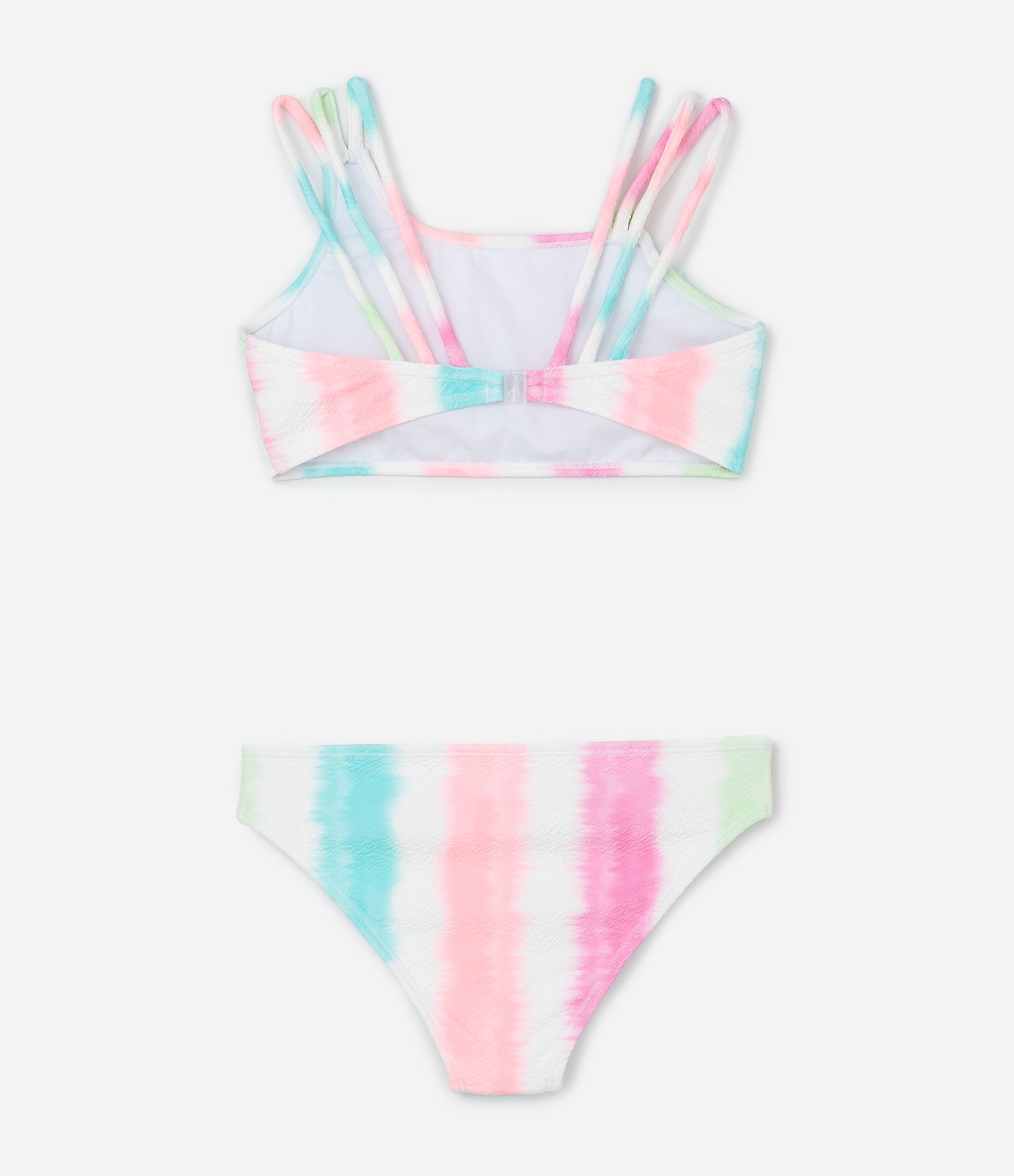 Biquini Infantil em Microfibra com Estampa Degrade Texturizado - Tam 5 a 14 Anos Multicores 2