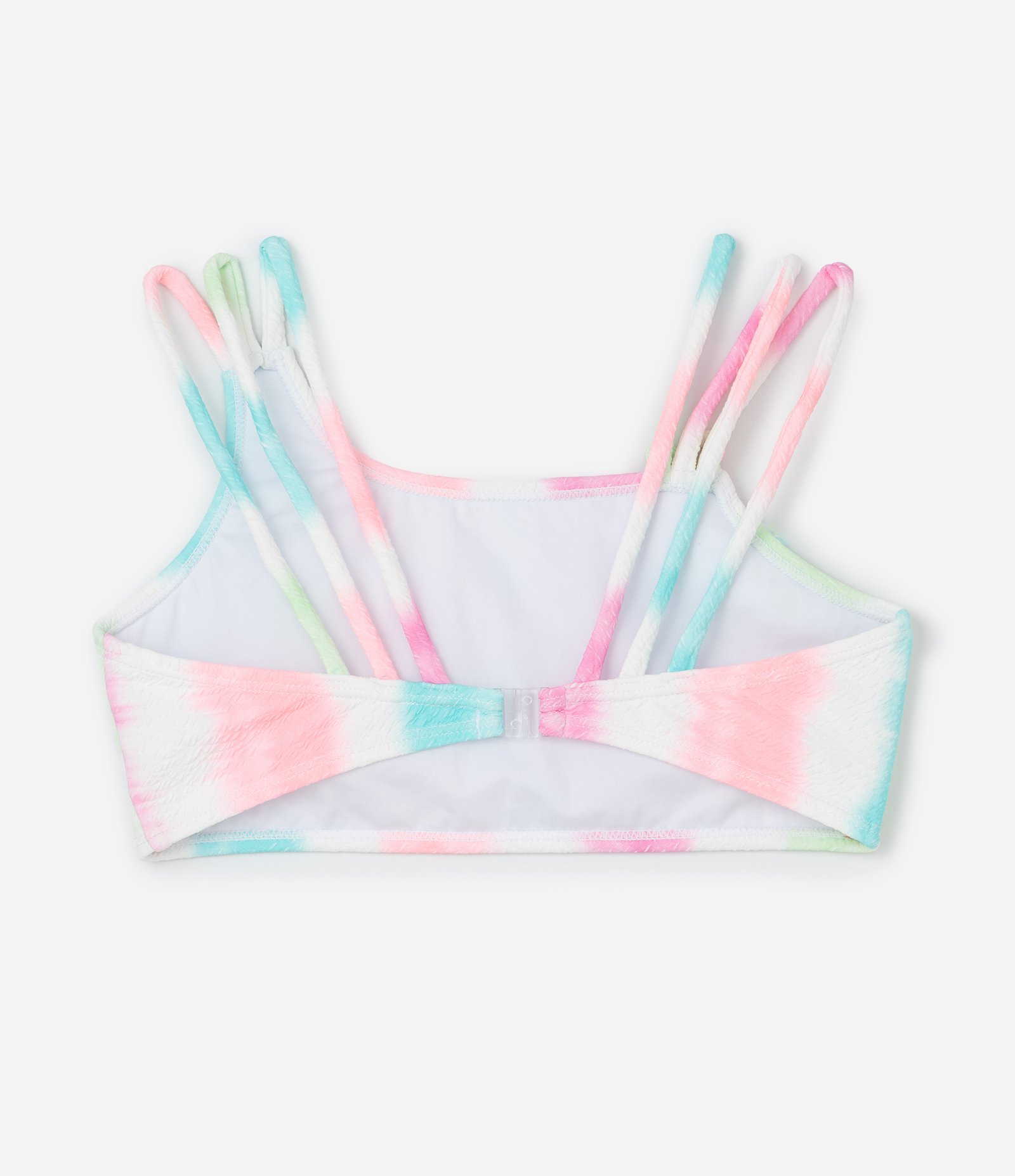 Biquini Infantil em Microfibra com Estampa Degrade Texturizado - Tam 5 a 14 Anos Multicores 4