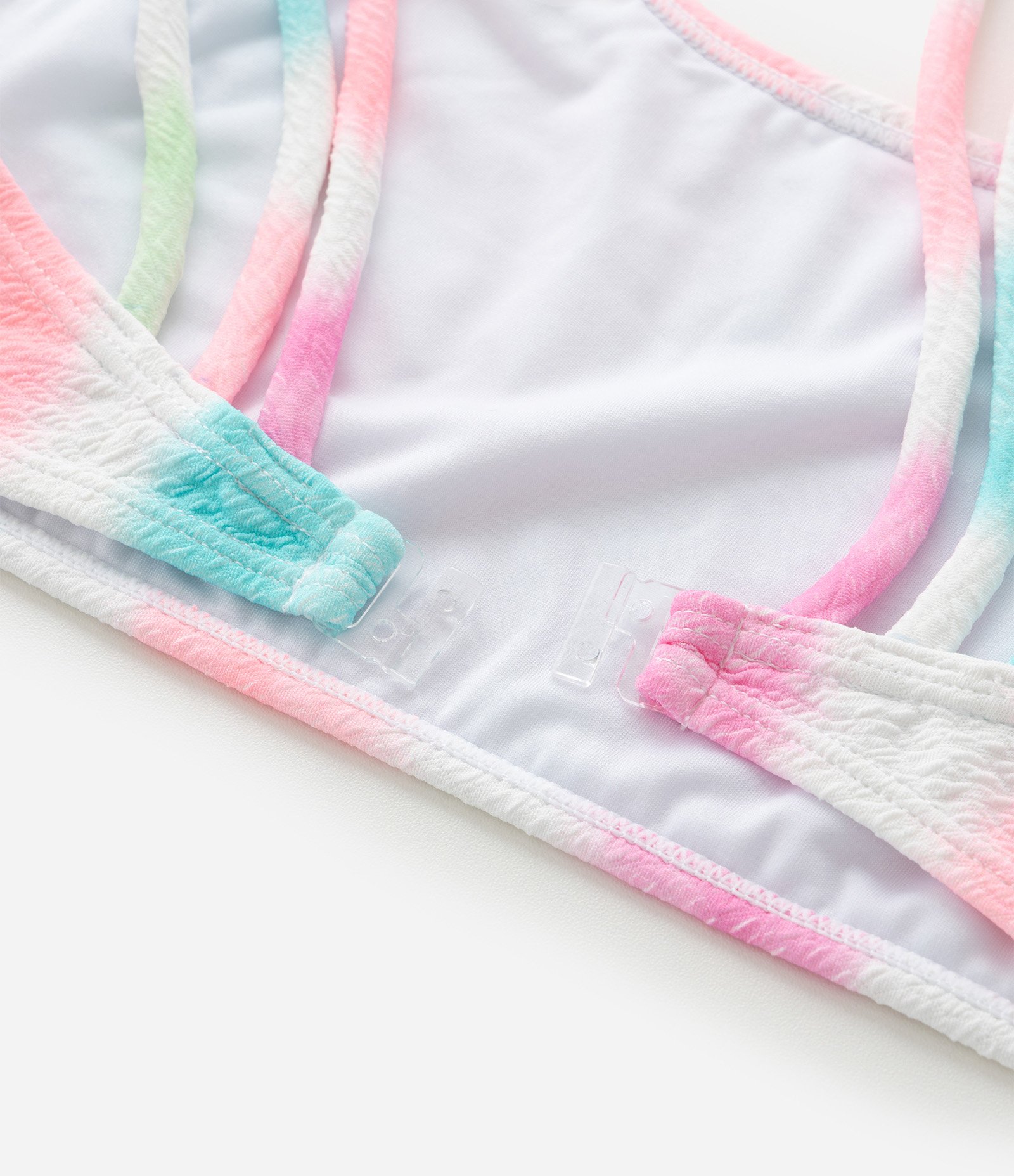 Biquini Infantil em Microfibra com Estampa Degrade Texturizado - Tam 5 a 14 Anos Multicores 7