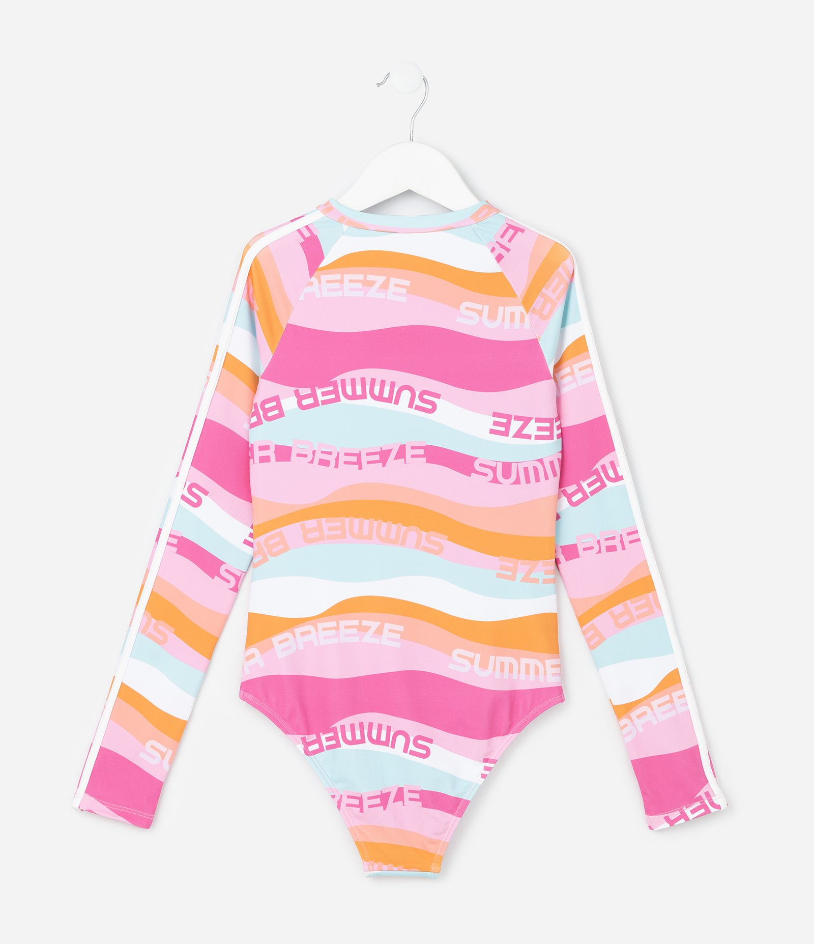 Maiô Infantil com Estampa Ondulada Summer Breeze - Tam 5 a 14 Multicores 2