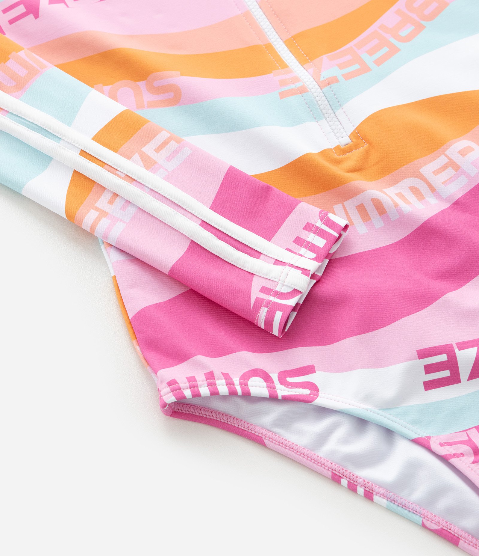 Maiô Infantil com Estampa Ondulada Summer Breeze - Tam 5 a 14 Multicores 4