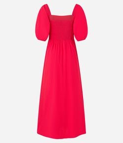 Vestido Longo em Tricoline Corsetado com Lastex nas Costas