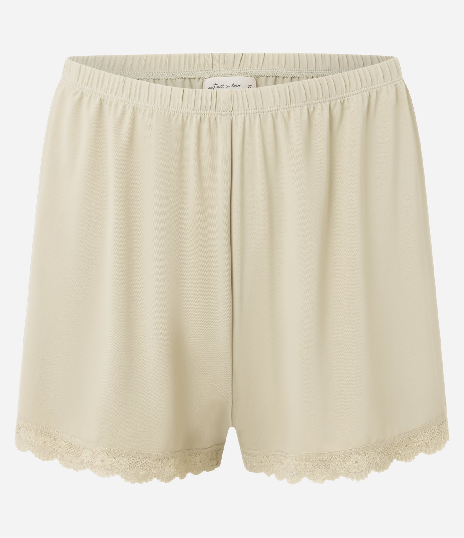 Pijama Short Doll em Microfibra com Renda Amarelo 7