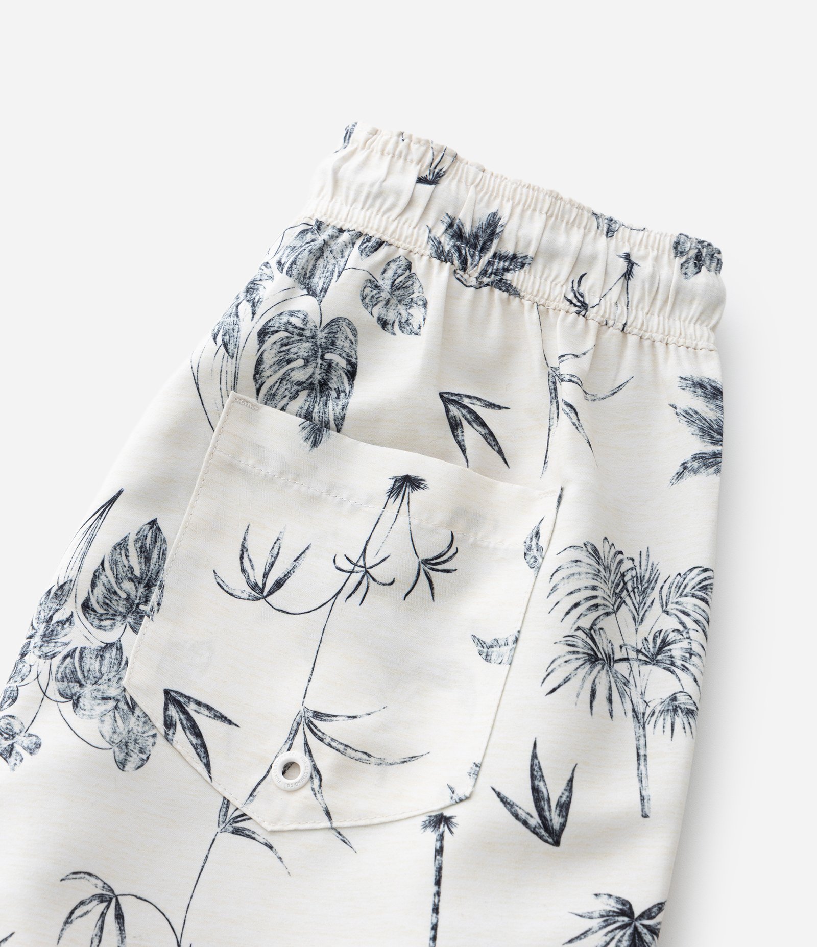 Bermuda Infantil com Estampa Folhagem - Tam 5 A 14 Anos Branco 4