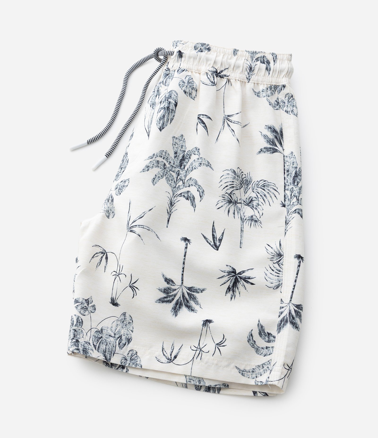 Bermuda Infantil com Estampa Folhagem - Tam 5 A 14 Anos Branco 5