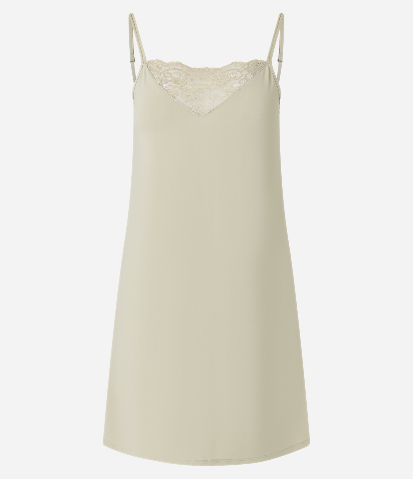 Camisola Curta de Alças com Detalhe em Renda Verde 3