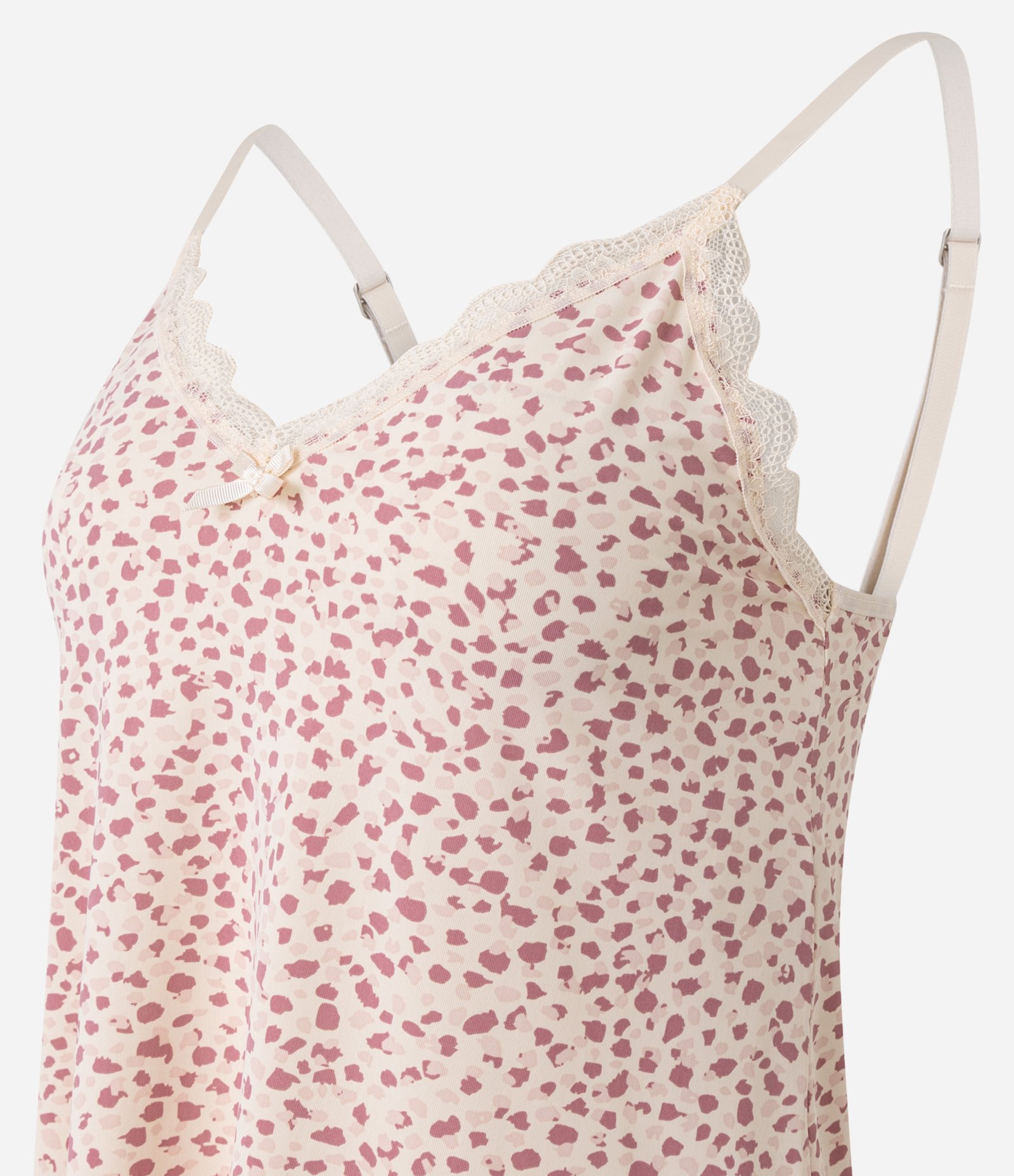 Pijama Short Doll em Microfibra com Estampa de Animal Print Onça Rosa 5