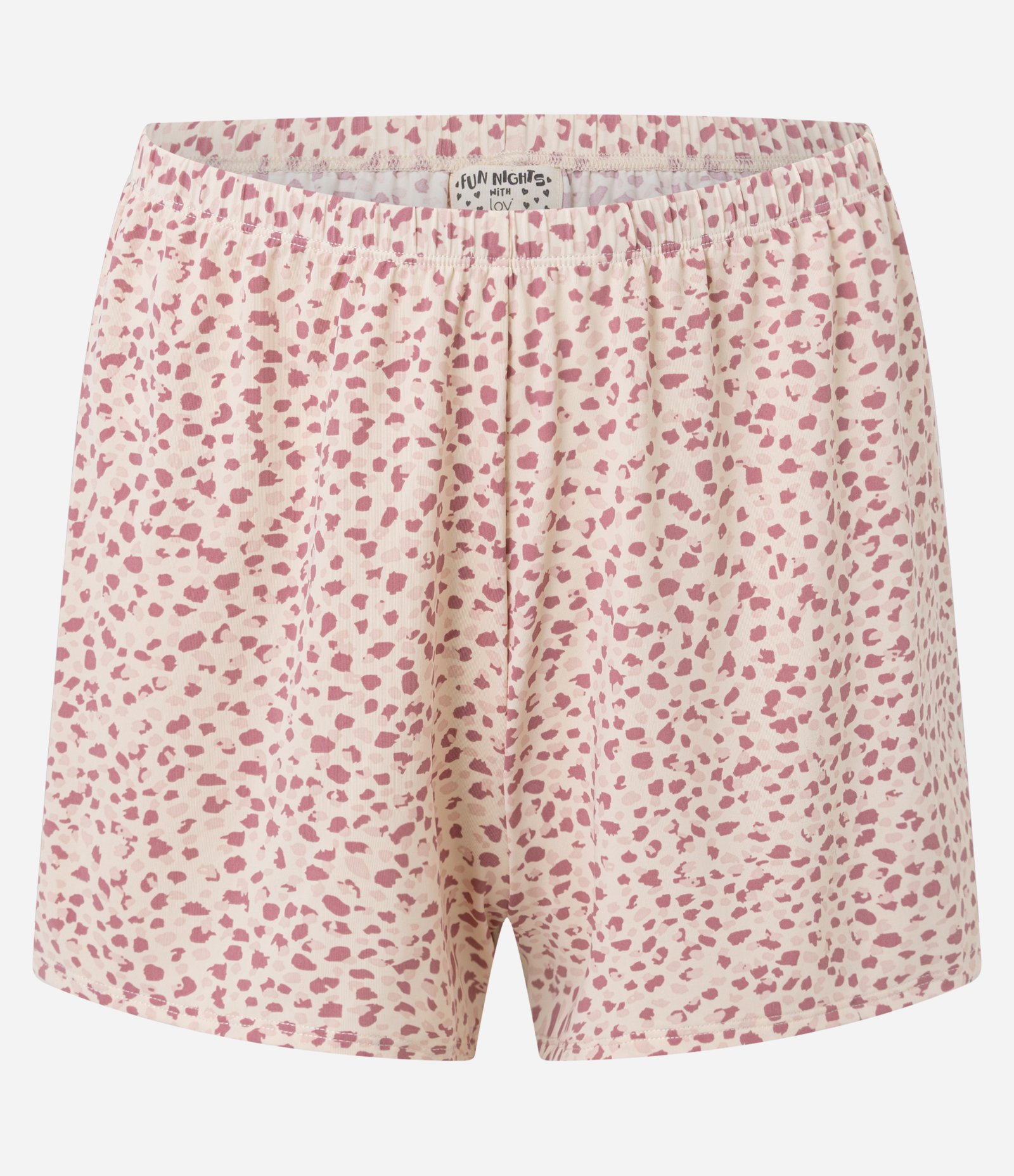 Pijama Short Doll em Microfibra com Estampa de Animal Print Onça Rosa 7