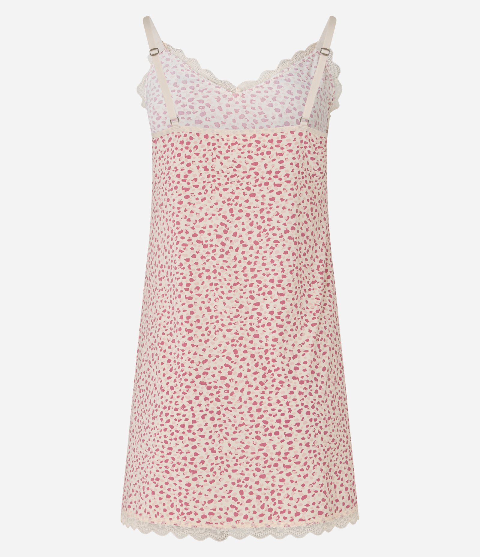 Camisola Curta em Microfibra com Estampa Onça Animal Print e Alcinhas Rosa 5