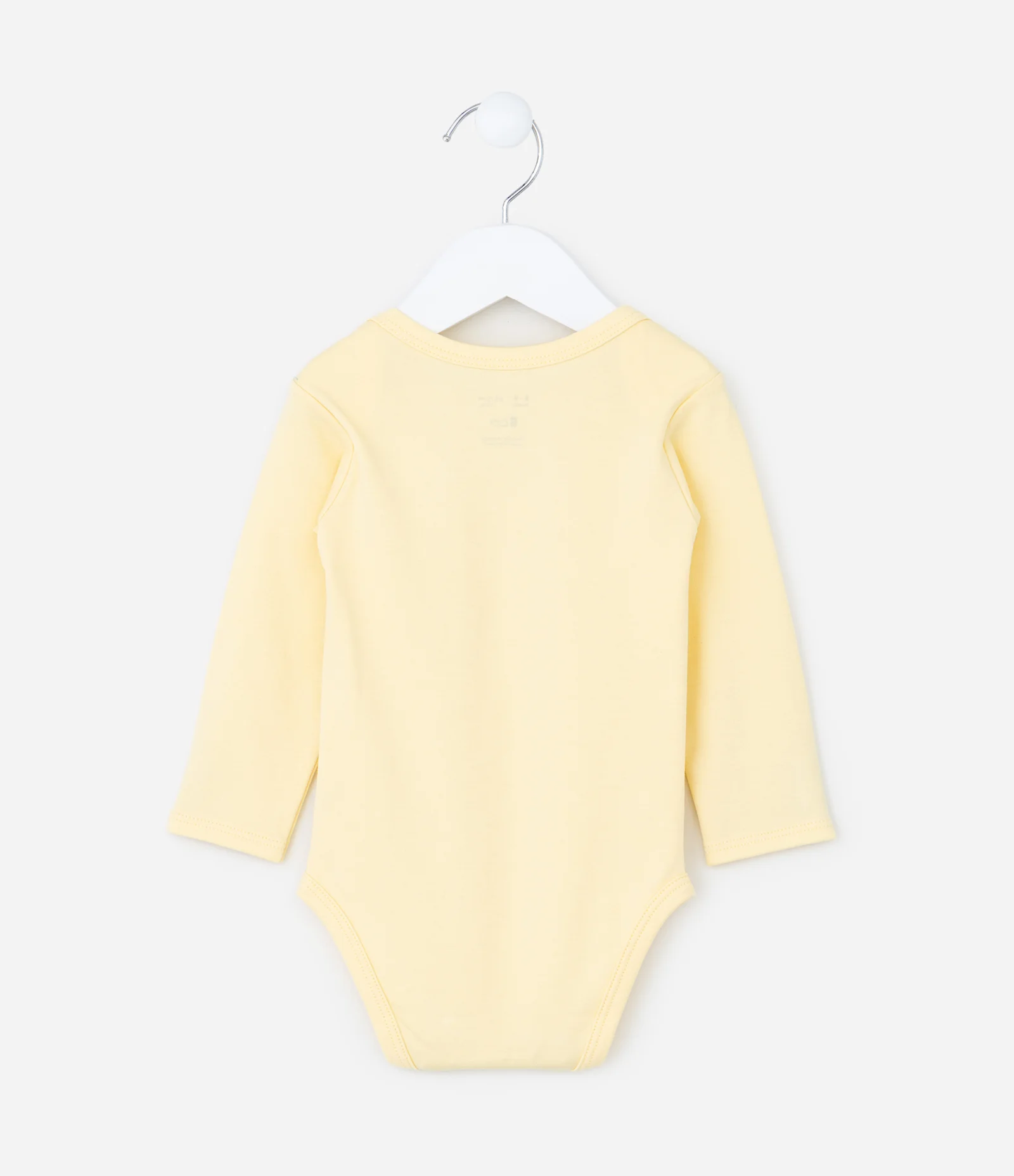 Body Básico Infantil em Algodão Peruano - Tam RN a 18 meses Amarelo 2