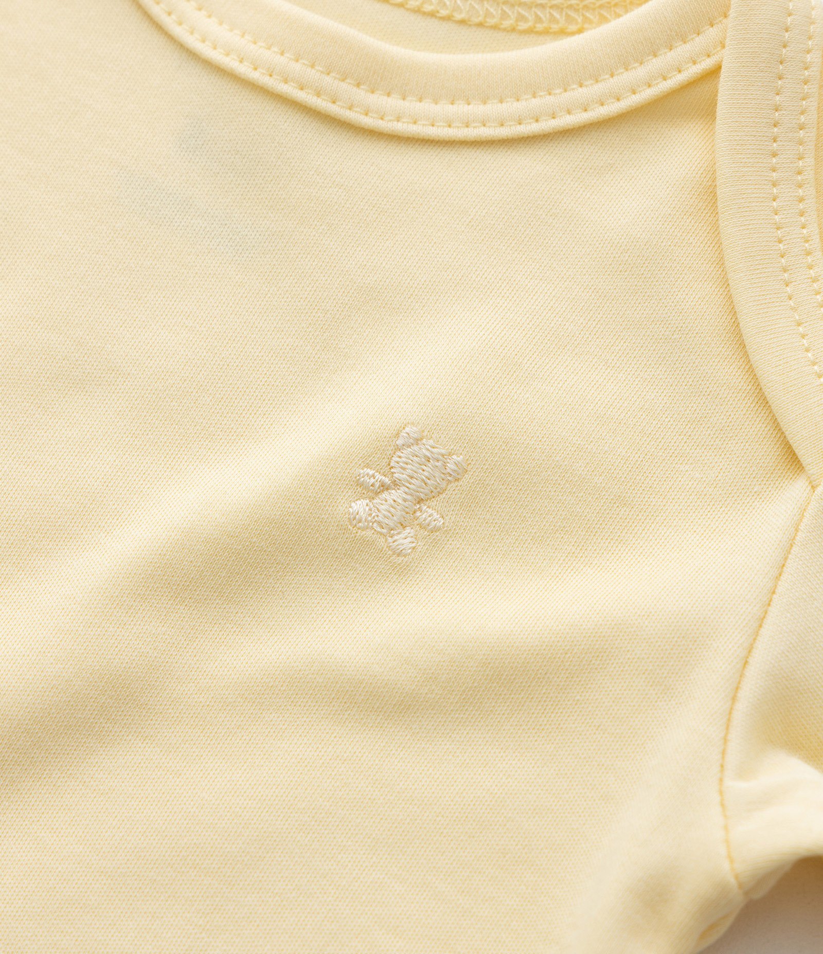 Body Básico Infantil em Algodão Peruano - Tam RN a 18 meses Amarelo 6