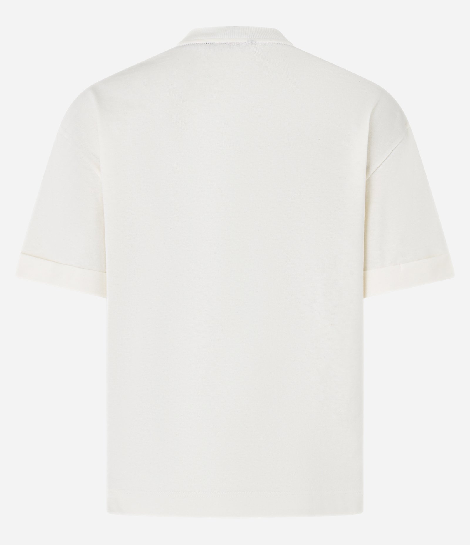 Camiseta Boxy em Algodão com Bordado New York Branco 7