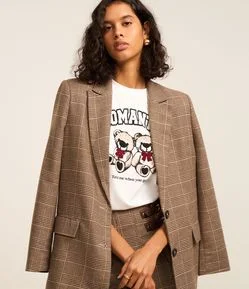 Camiseta em Algodão com Estampa Romantic Bears