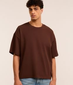 Camiseta Básica Oversized em Algodão