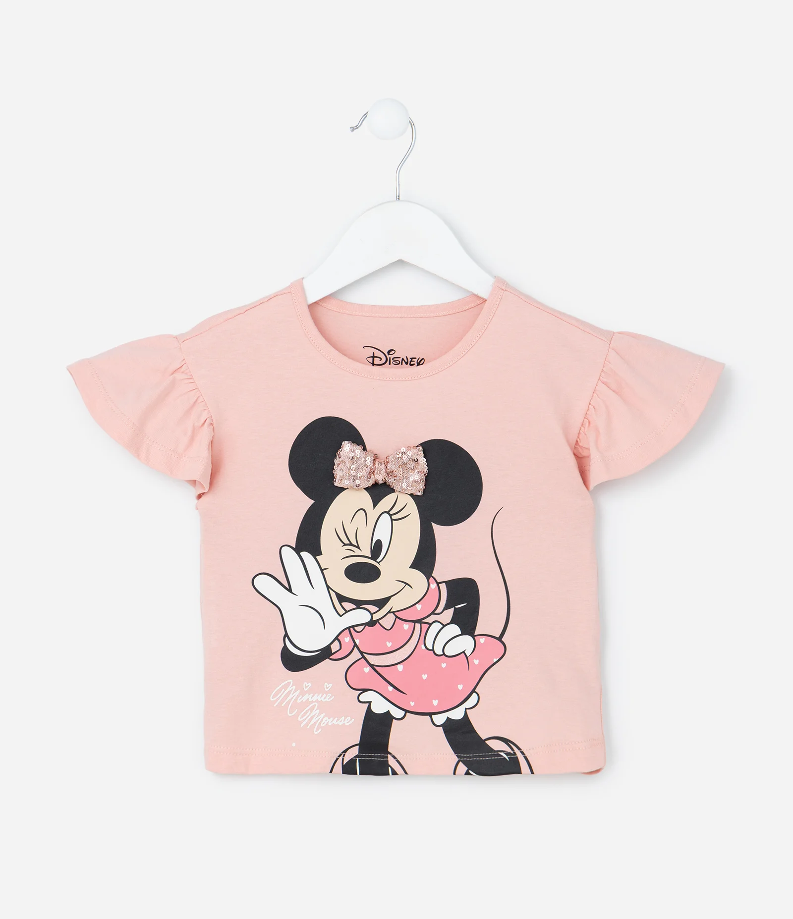Conjunto Infantil com Estampa Minnie - Tam 1 a 6 Anos Rosa/Branco 2