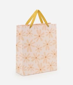 Embalagem de Presente Média com Flores
