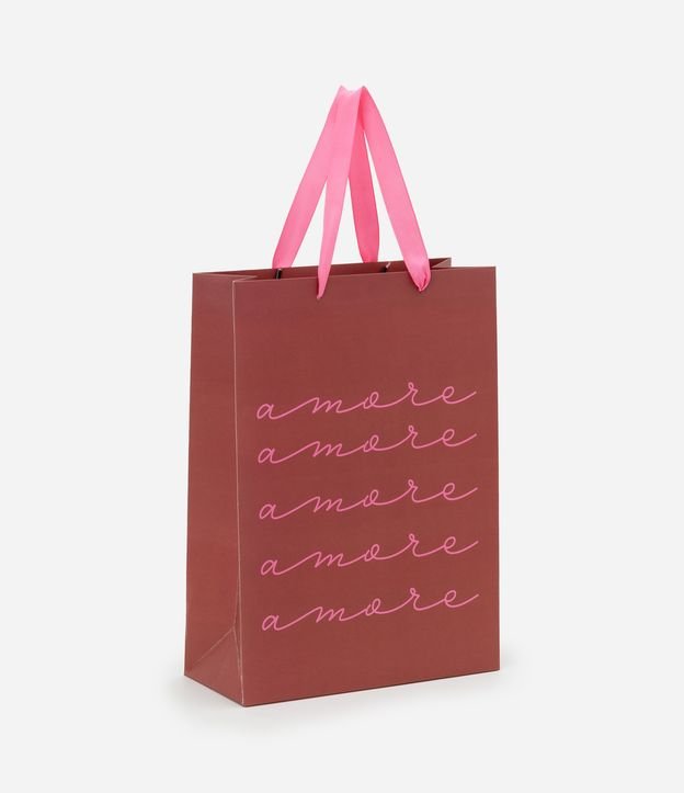 Embalagem de Presente Pequena com Lettering Amore