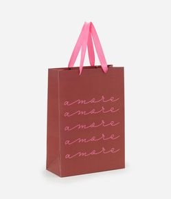 Embalagem de Presente Pequena com Lettering Amore