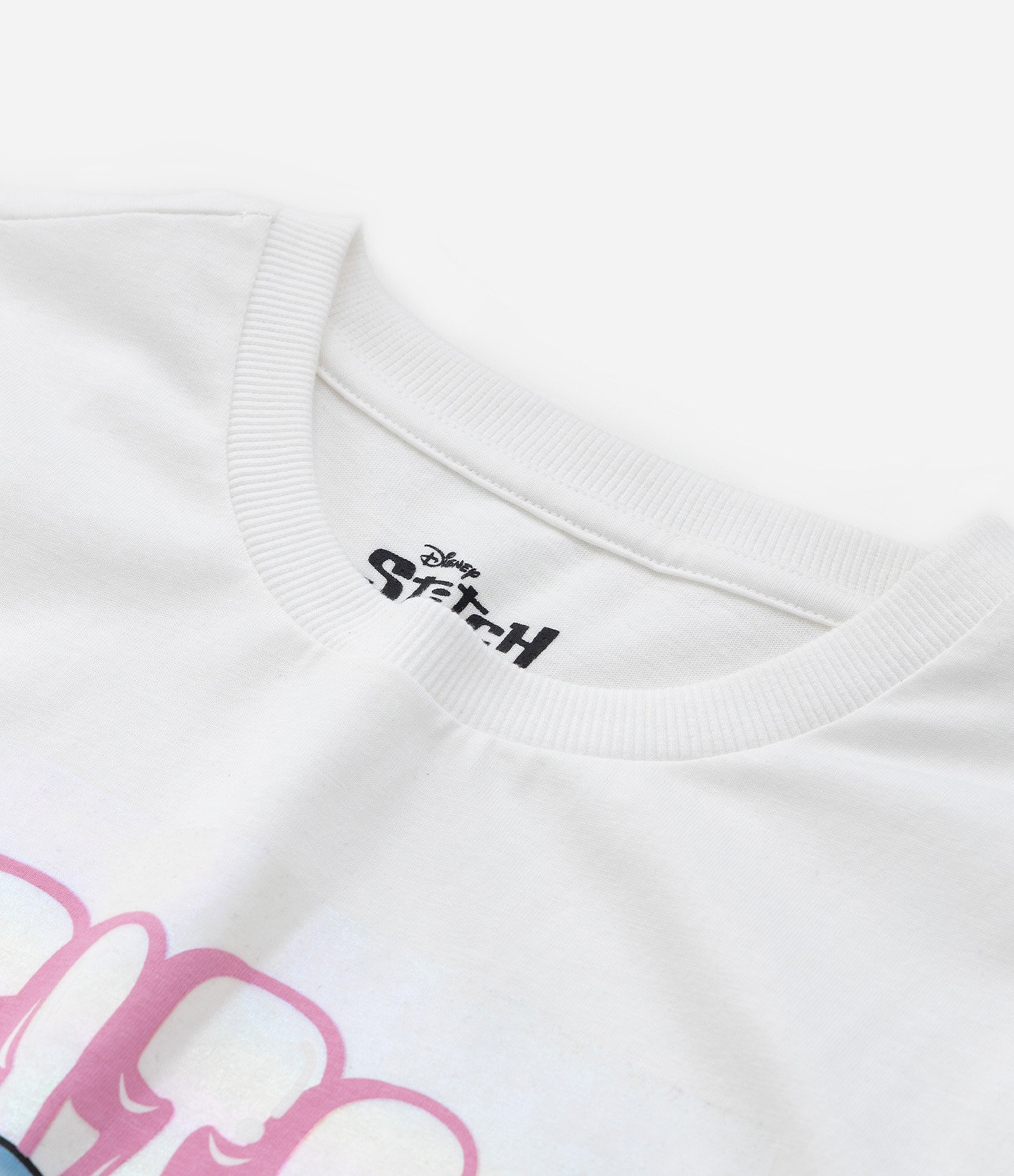 Camiseta Infantil com Estampa do Stitch - Tam 5 a 14 Anos Branco 5