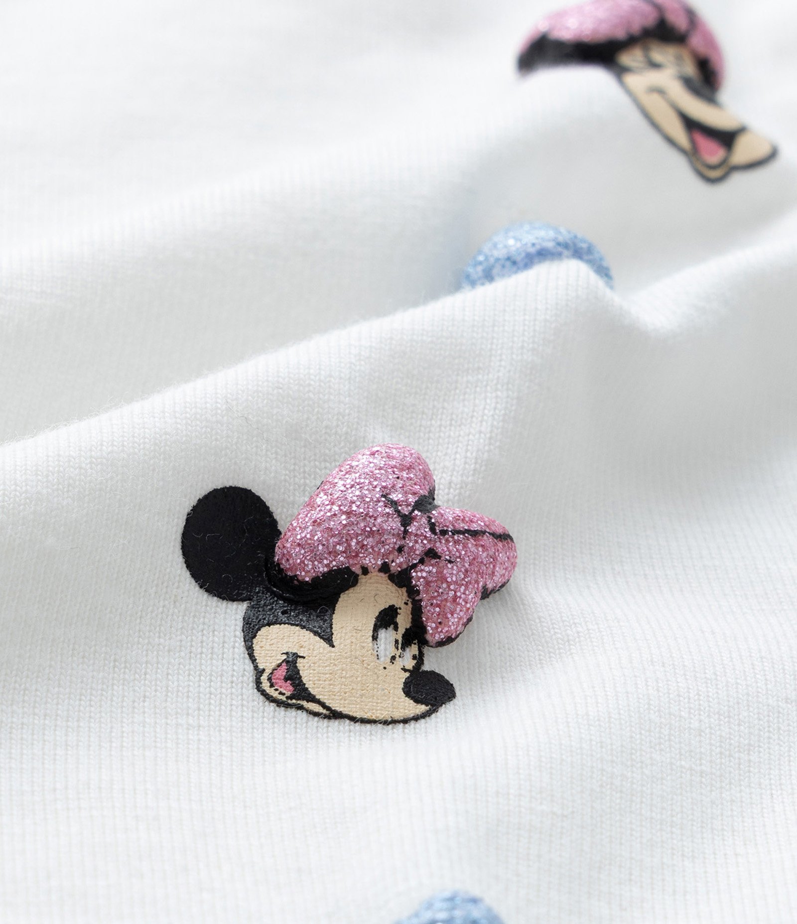 Blusa Infantil com Babadinho e Estampa Minnie - Tam 1 a 5 Anos Branco 4