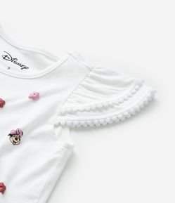 Blusa Infantil com Babadinho e Estampa Minnie - Tam 1 a 5 Anos