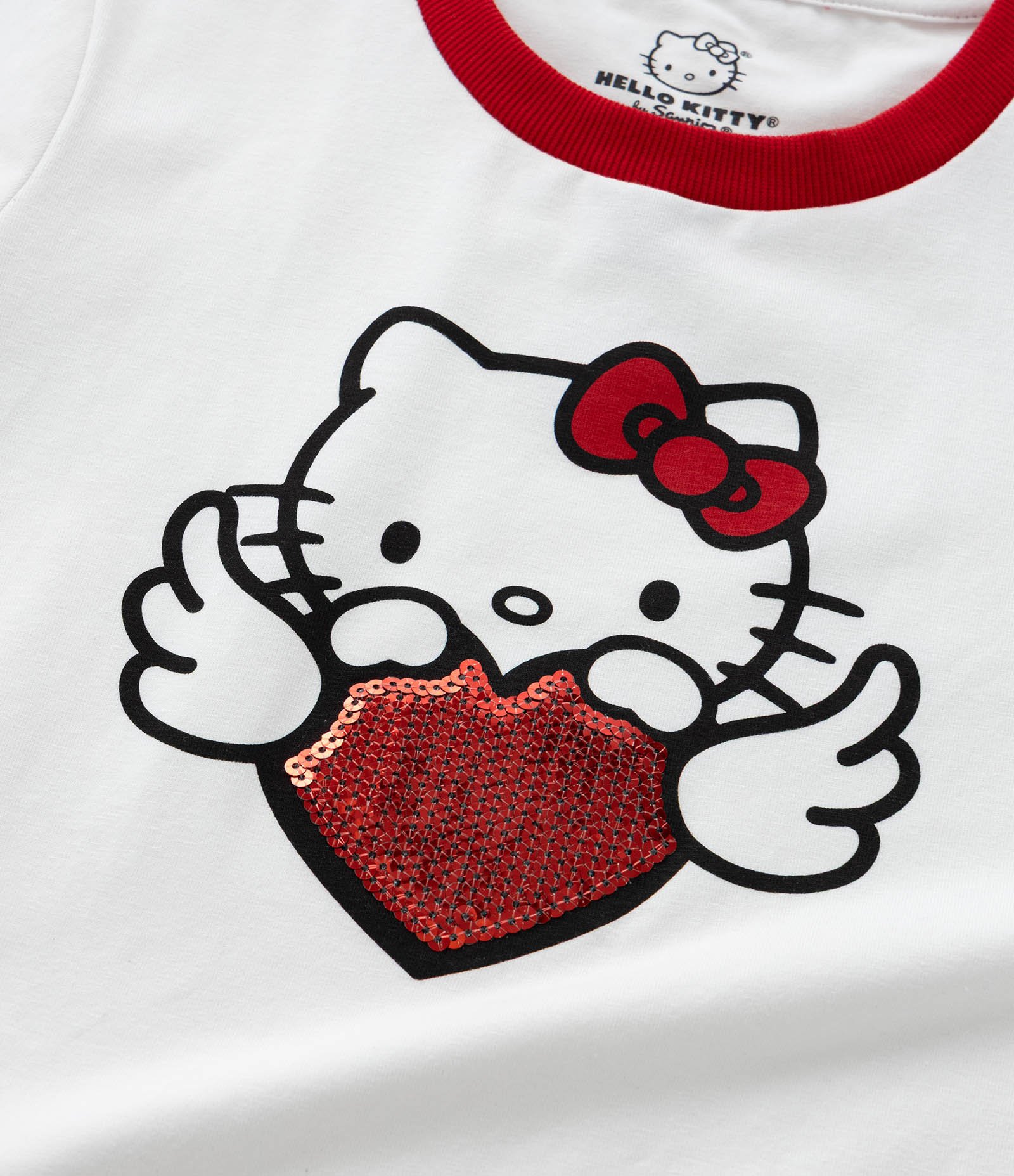 Camiseta Infantil com Lacinhos e Estampa Hello Kitty - Tam 5 a 14 Anos Branco 7