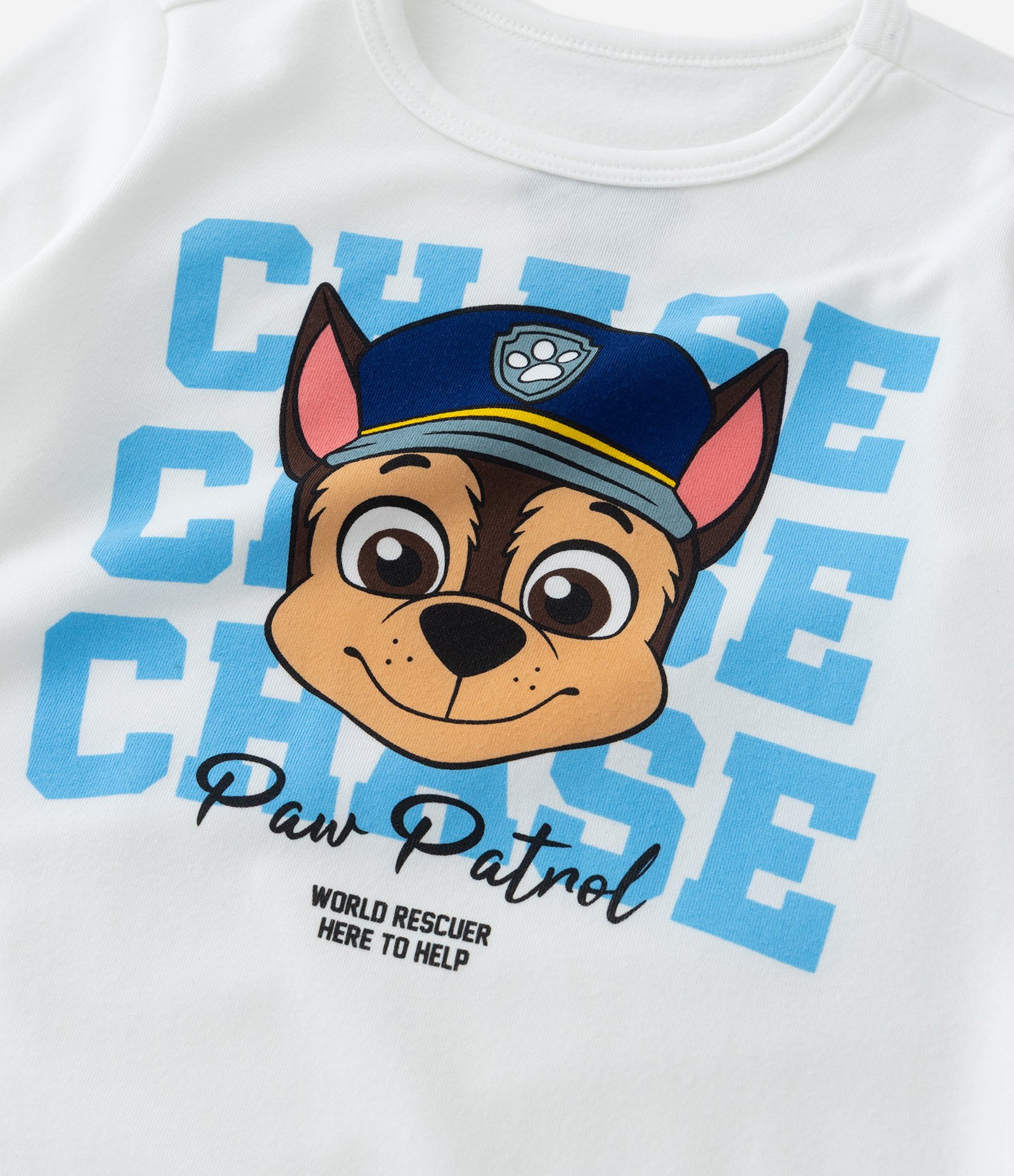 Camiseta Infantil Quentinha Estampa Patrulha Canina - Tam 2 a 6 Anos Branco 5