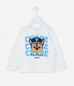 Camiseta Infantil em Malha Quentinha Estampa Chase - Tam 2 a 6 Anos