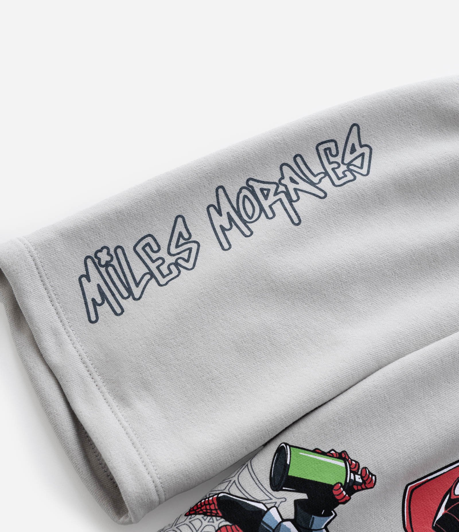 Bermuda Infantil em Moletom Estampa Homem Aranha -Tam 3 a 10 Anos Cinza 5