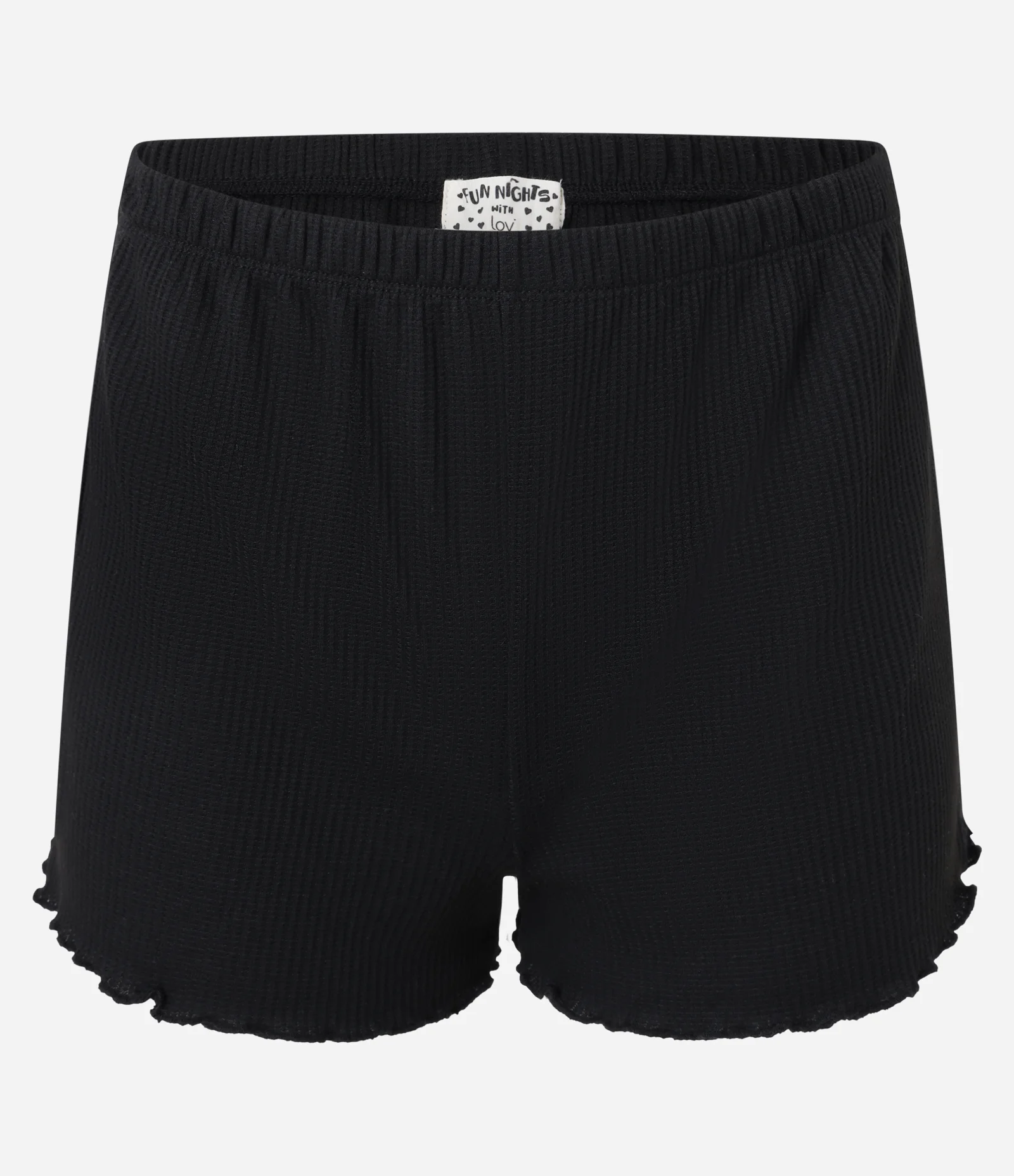 Pijama Short Doll com Detalhe de Renda e Barra Frufru Preto 6