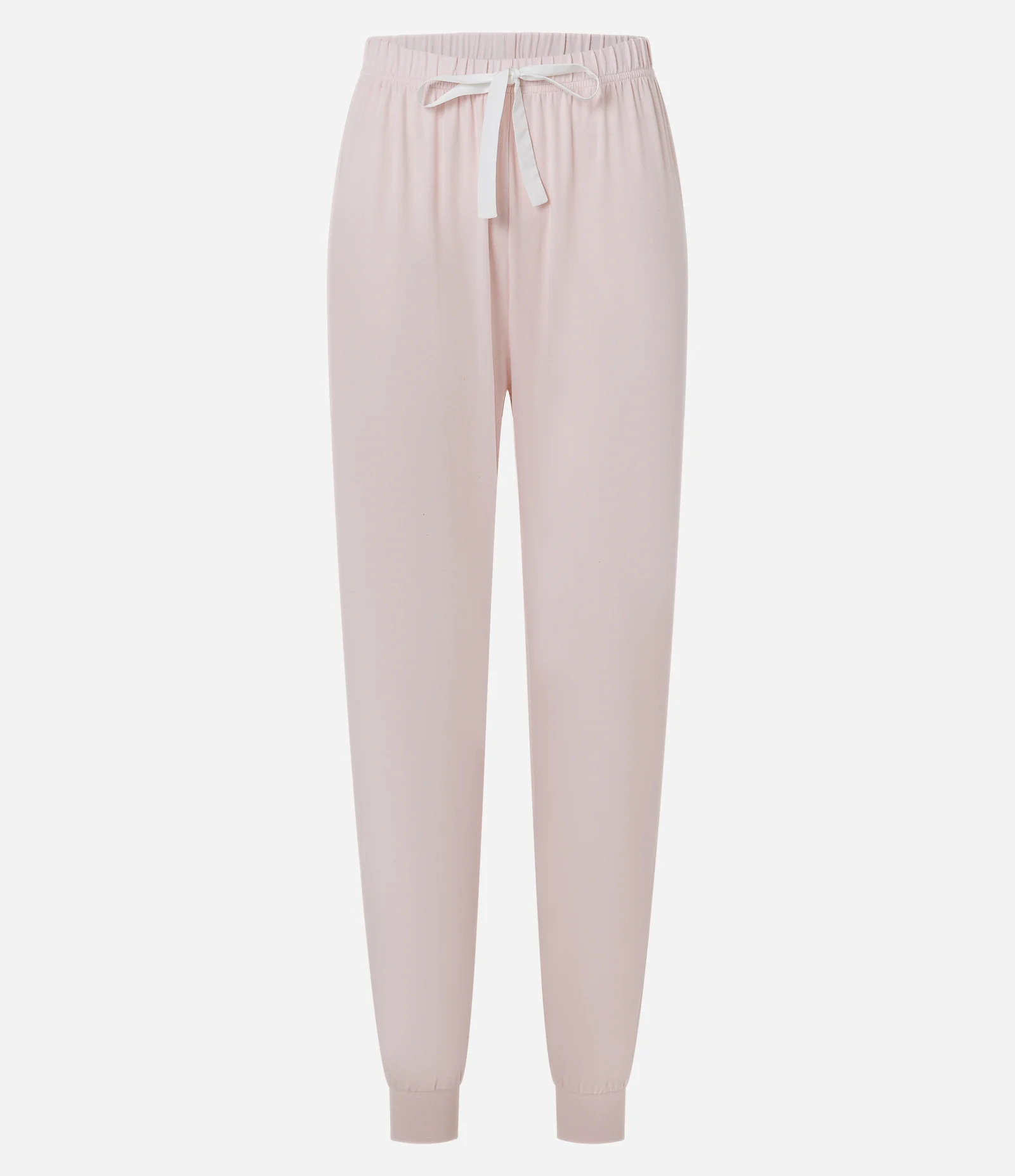 Calça de Pijama em Peach Touch com Punho Ajustado Rosa Claro 4