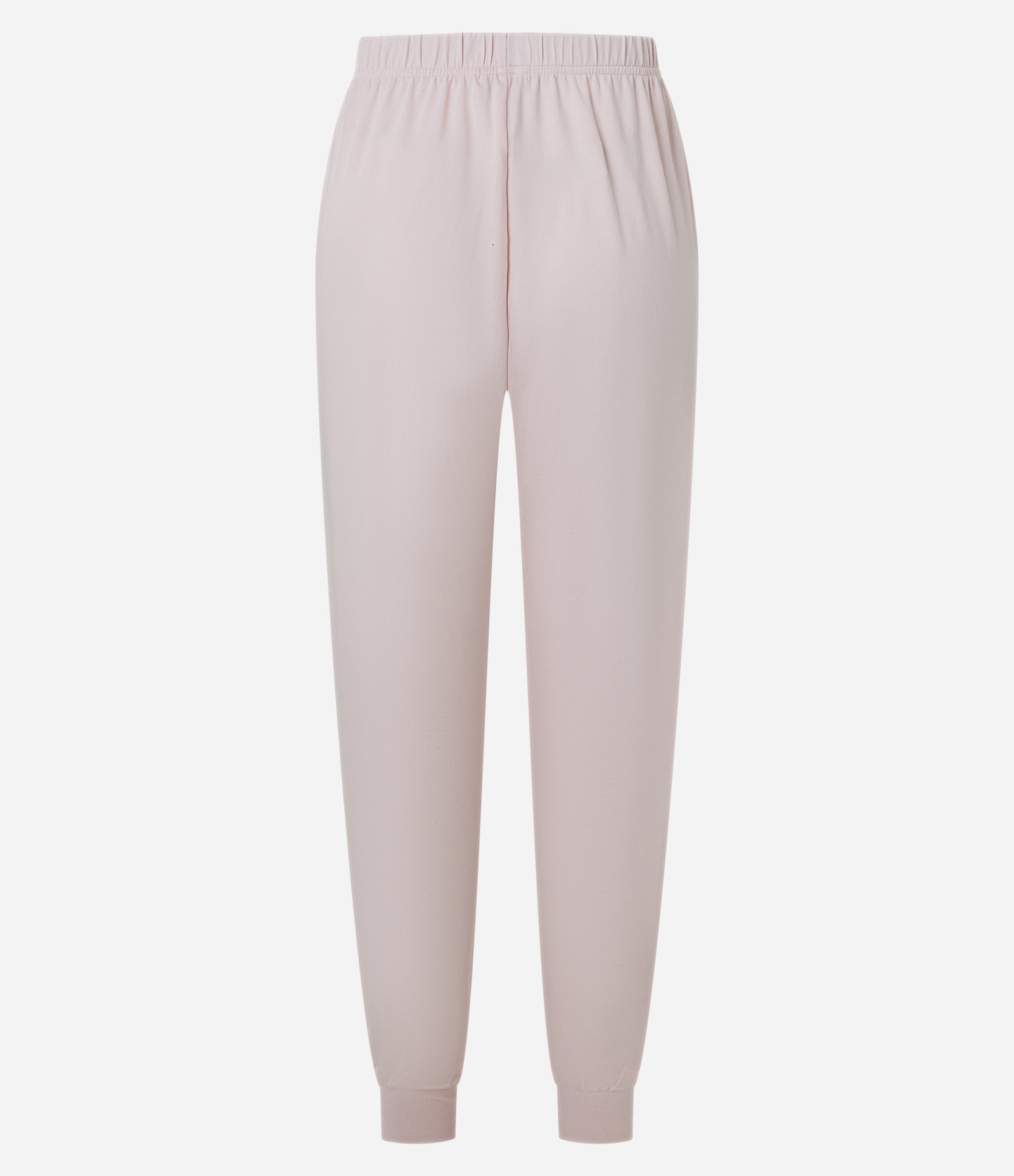 Calça de Pijama em Peach Touch com Punho Ajustado Rosa Claro 5