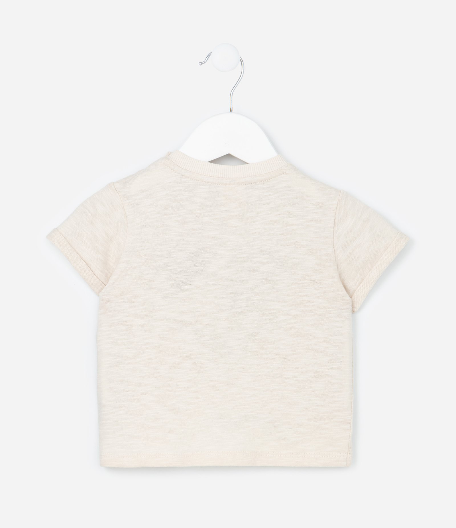 Conjunto Infantil Texturizado com Estampa Cachorrinho - Tam 0 a 18 meses Bege/Marrom 5