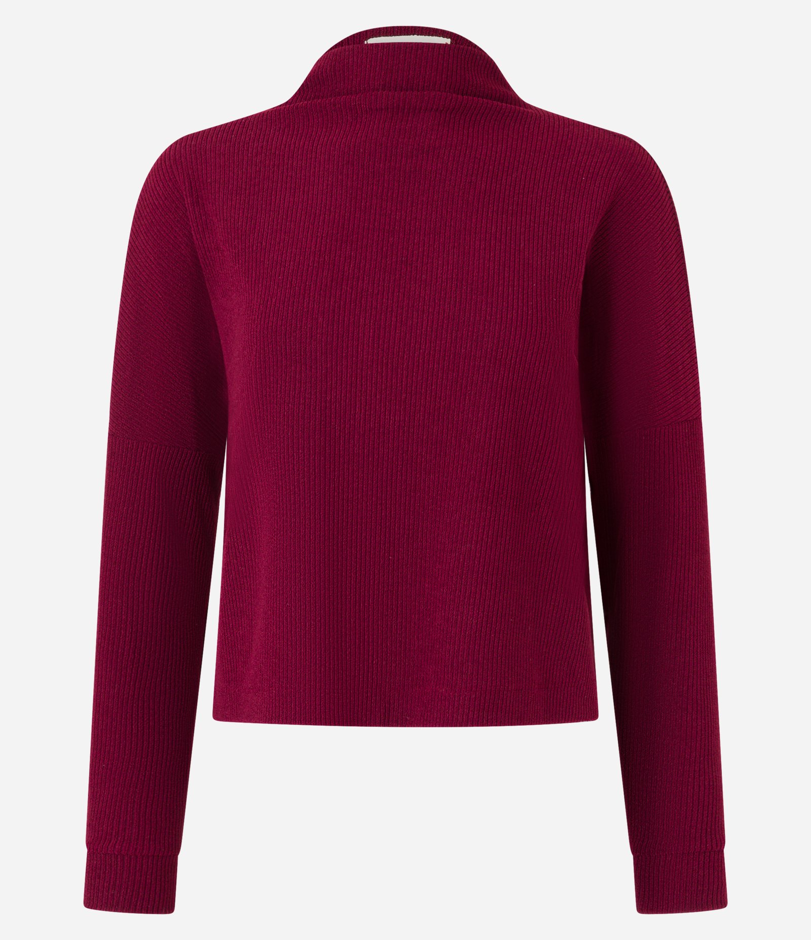 Suéter Canelado em Malha Cotelê com Gola Alta Vermelho 5